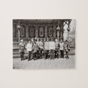 Tsar Nicholas II (1868-1918) standing in the garde Jigsaw Puzzle