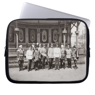 Tsar Nicholas II (1868-1918) standing in the garde Laptop Sleeve