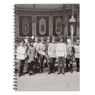 Tsar Nicholas II (1868-1918) standing in the garde Spiral Notebook