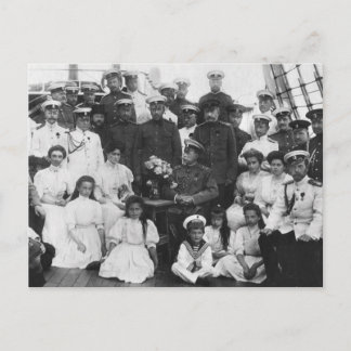 Tsar Nicolas of Russia, the royal family Romanov Postcard