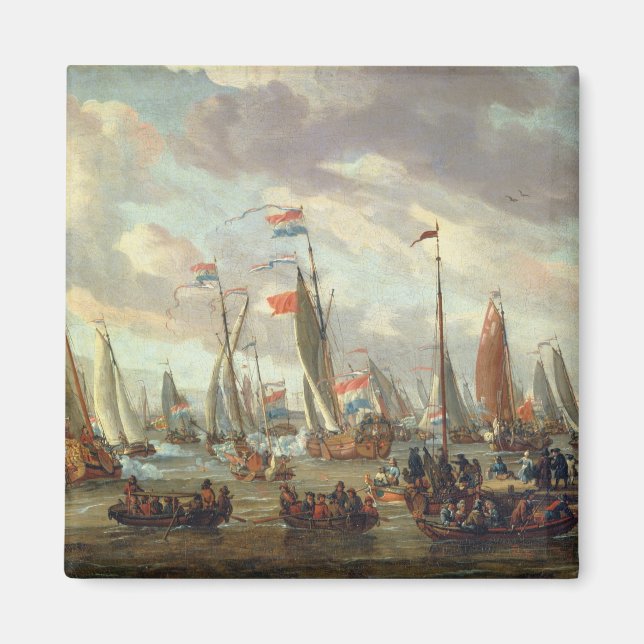 Tsar Peter I  visiting England in January 1698 Magnet (Front)