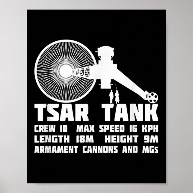 Tsar Tank Russian Ww1 Experimental Giant Tank  Poster (Front)