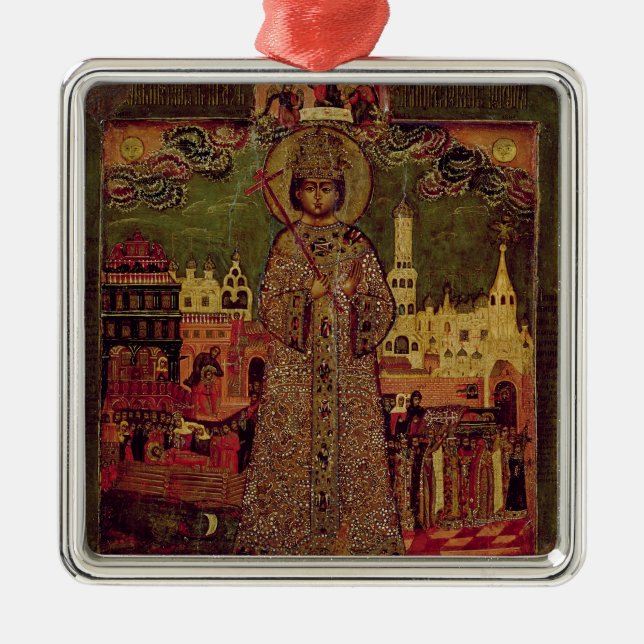 Tsarevitch Dmitry Ivanovich Metal Tree Decoration (Front)
