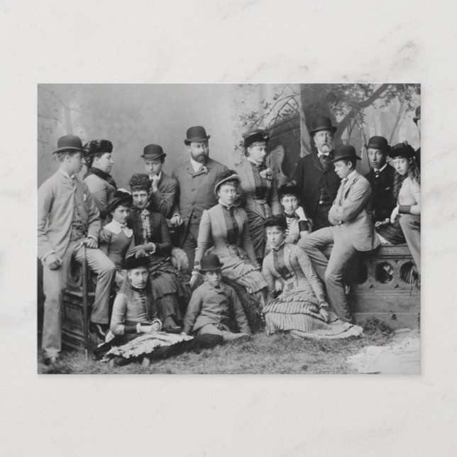 Tsarina Alexandra family Hesse Britain Russia 1882 Postcard (Front)