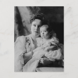 Tsarina Alexandra of Russia & Tsarevitch Alexis Postcard