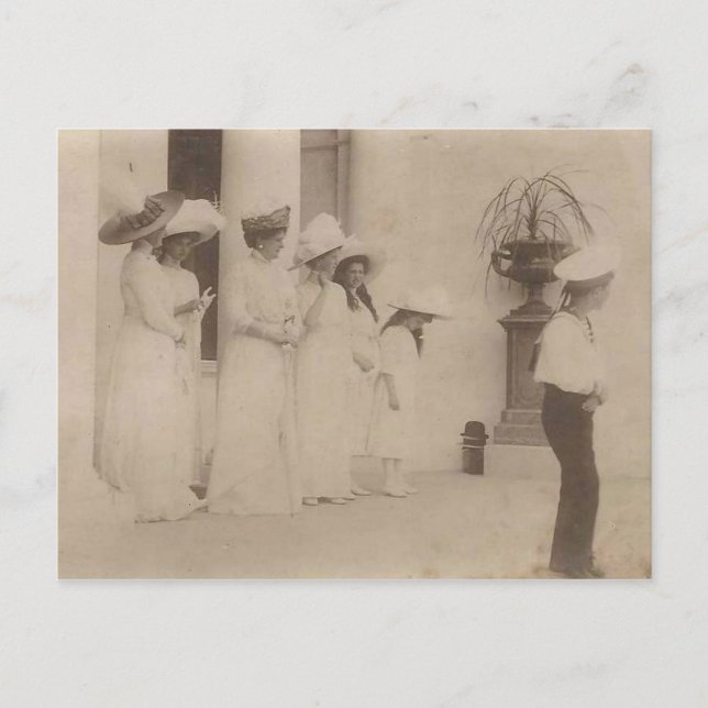 TSARINA & children OTMA& ALEXIS Romanov Russia#115 Postcard (Front)