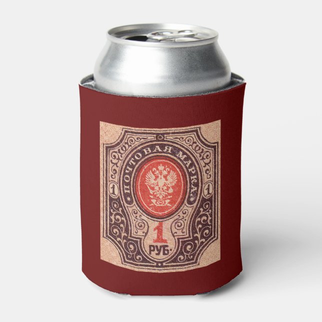 Tsarist Russia Postage Can Cooler (Can Front)