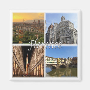 TSC033 FLORENCE, Mosaic, Tuscany, Fridge Magnet