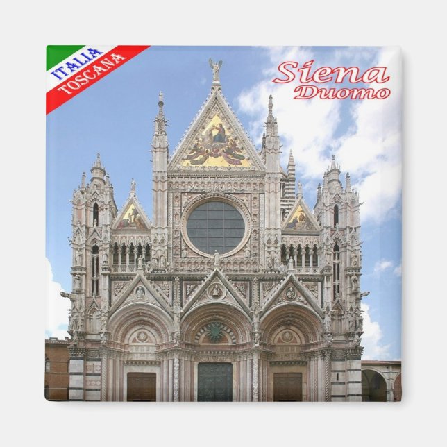 TSC049 SIENA, The Cathedral, Tuscany, Fridge Magnet (Front)
