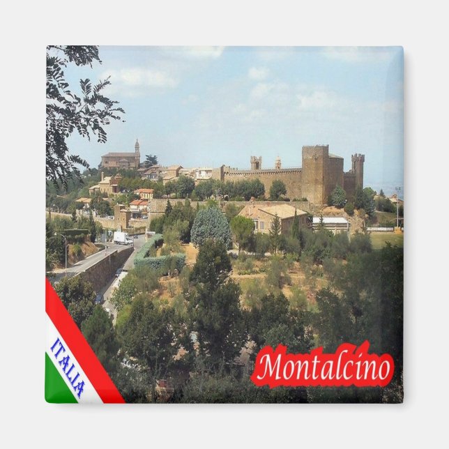 TSC105 MONTALCINO, Tuscany, Italy, Fridge Magnet (Front)