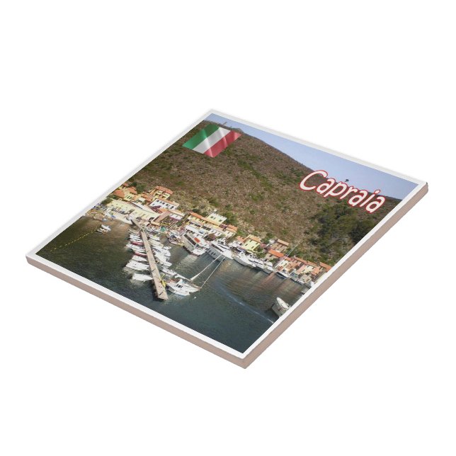 TSC125 CAPRAIA, Port, Tuscany, Tile (Side)