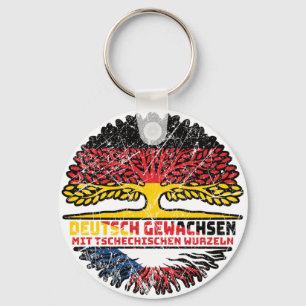 Tschechien Tschechisch Deutschland Baum Key Ring
