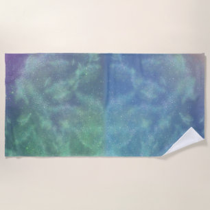TSDS: Of life and Love Logo Blue and Green Beach Towel