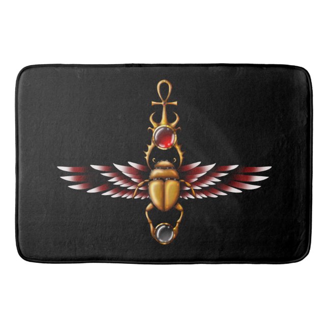 TSDS: Seth's Scarab Coat Graphic  Bath Mat (Front)