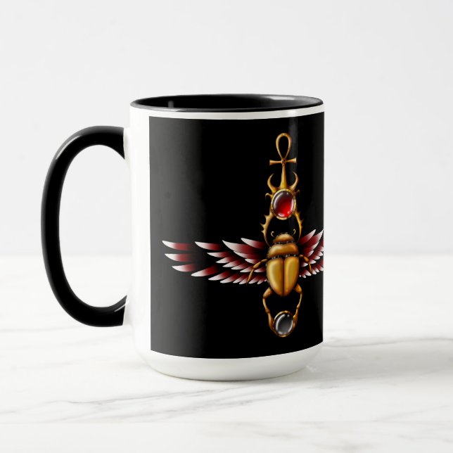 TSDS: Seth's Scarab Coat Graphic Mug (Left)
