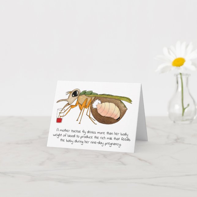 Tsetse Fly Mother's Day Card (Small Plant)