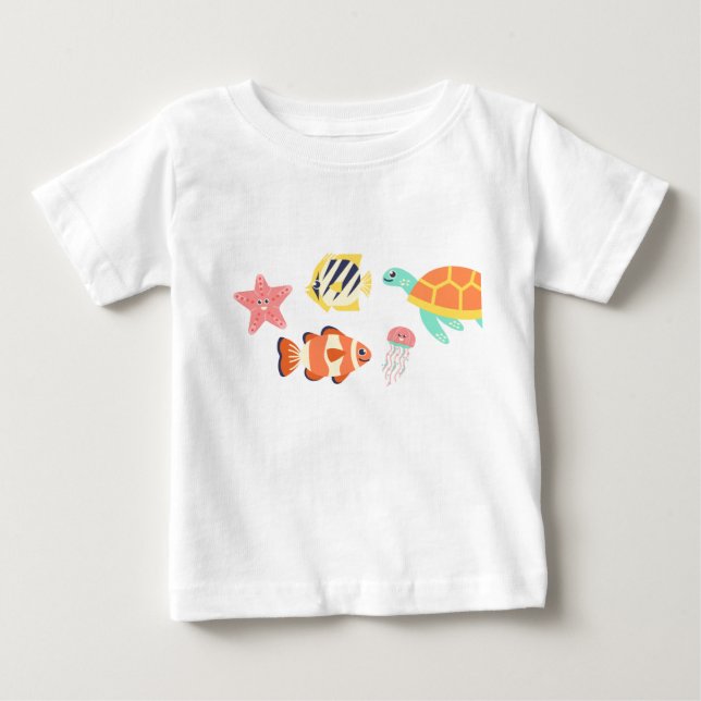 Tshirt baby kids océan  (Front)