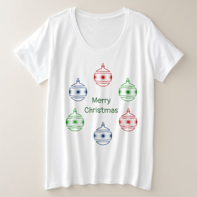 Tshirt - Circle of Christmas Decorations (Design Front)