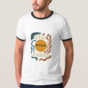 Tshirt design, white & black border stylish