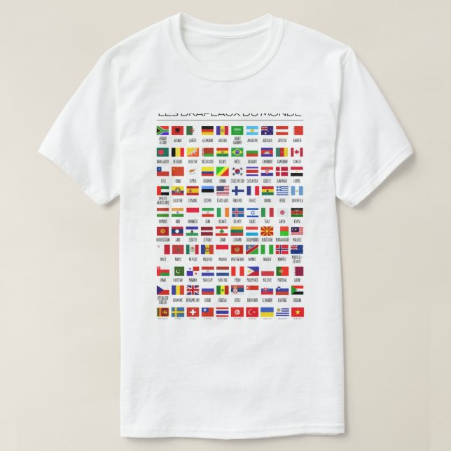 Tshirt for men flg the world  (Design Front)