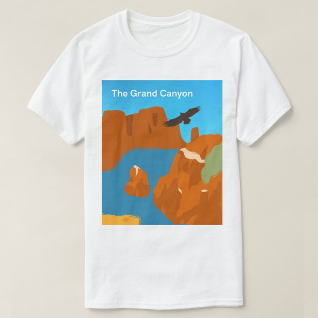 Tshirt for men grand canyon américain  (Design Front)