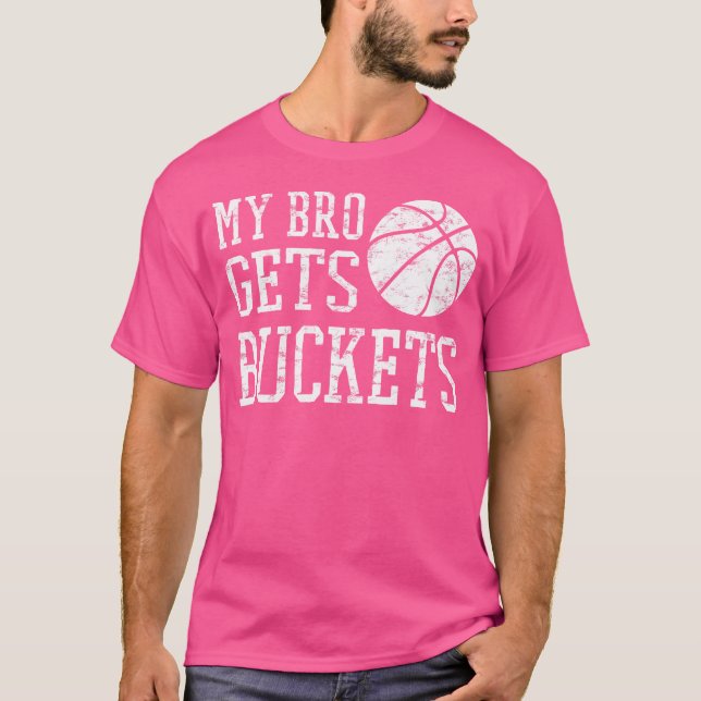 Tshirt-Fun Brother  Sister Basketball T-Shirt (Front)