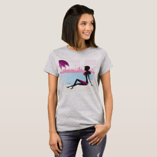 Tshirt Grey with hand-drawn Illustration