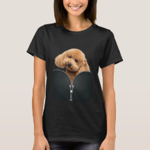 TShirt - Poodle in zippered pouch