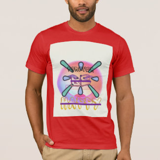 Tshirt red colour with smiley text and animation