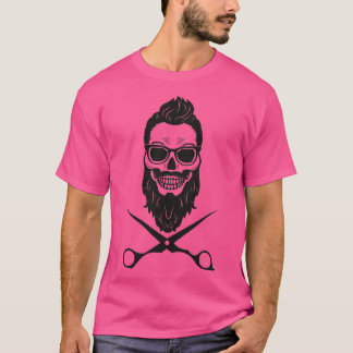 Tshirt skull barber shop Classic TShirt