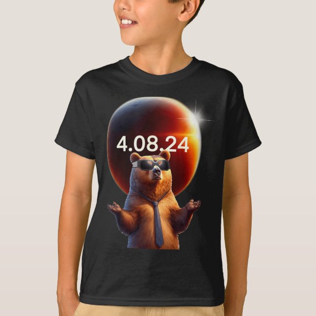Tshirt Solar Eclipse Bear Solar Eclipse (Front)