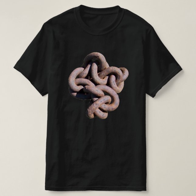 T'Shirt with a Metal Chain Design T-Shirt (Design Front)