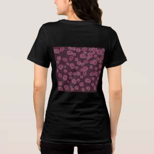 Tshirt with fantastic pink fairy on black backgrou