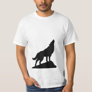 Tshirts with wolf howling images
