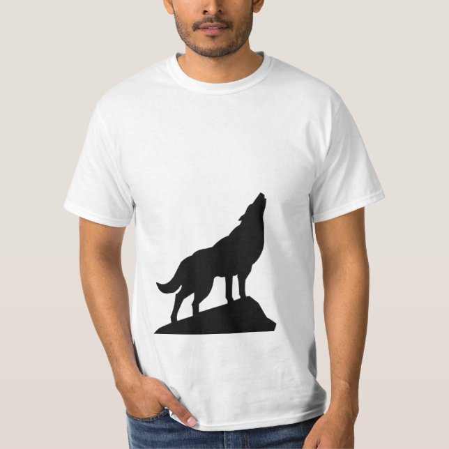  Tshirts with wolf howling  images (Front)