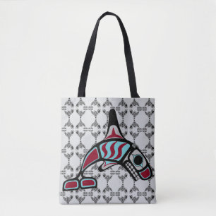 Tsimpsian Killer Whale Tote Bag