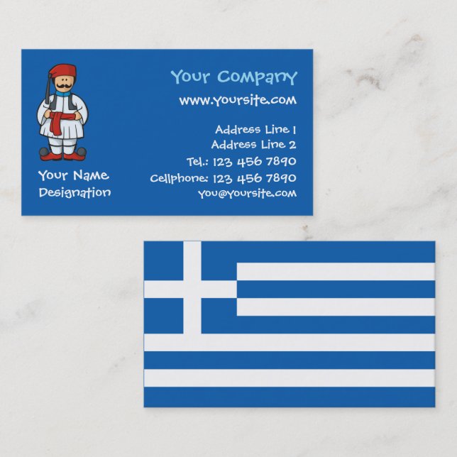 Tsolias Cartoon Business Card (Front/Back)