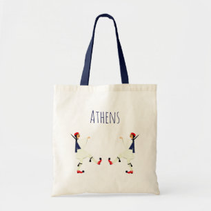Tsolias (Evzones) with fustanella Athens souvenir Tote Bag