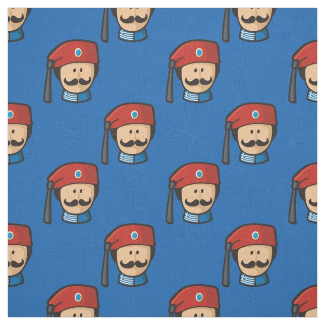 Tsolias Head Pattern Fabric (Swatch)