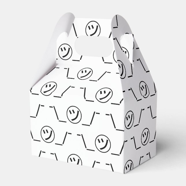 Tsu Kana Shrug Emoticon ¯\_㋡_/¯ Japanese Kaomoji Favour Box (Front Side)