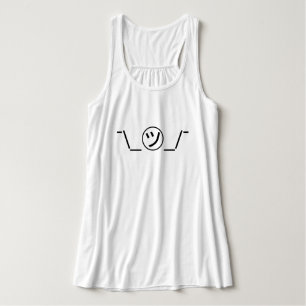 Tsu Kana Shrug Emoticon ¯\_㋡_/¯ Japanese Kaomoji Singlet