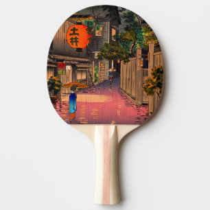 Tsuchiya Koitsu - Evening at Ushigome Ping Pong Paddle