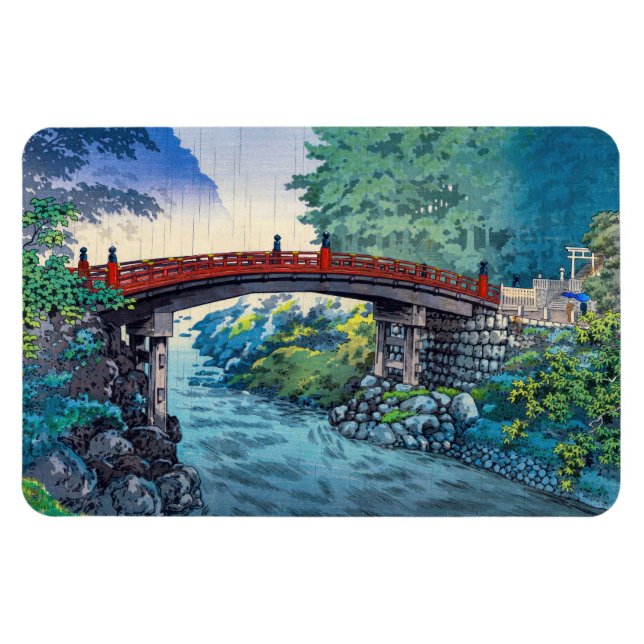 Tsuchiya Koitsu - Sacred Bridge at Nikko Magnet (Horizontal)