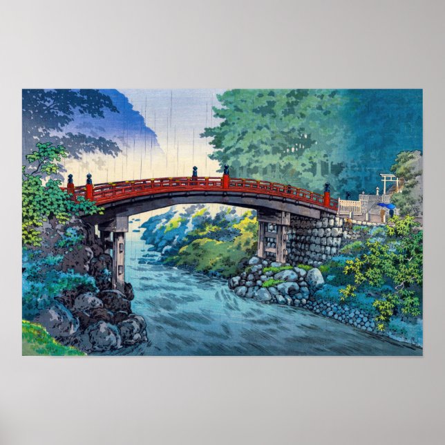 Tsuchiya Koitsu - Sacred Bridge at Nikko Poster (Front)