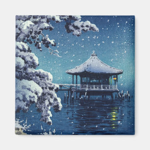 Tsuchiya Koitsu - Snow on the Ukimido at Katada Magnet