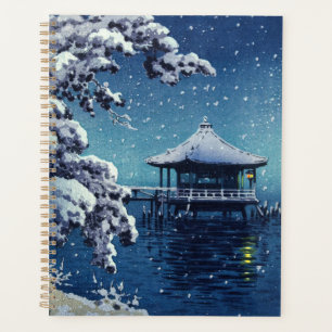 Tsuchiya Koitsu - Snow on the Ukimido at Katada Planner