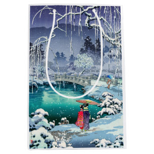 Tsuchiya Koitsu - Spring Snow at Maruyama Medium Gift Bag