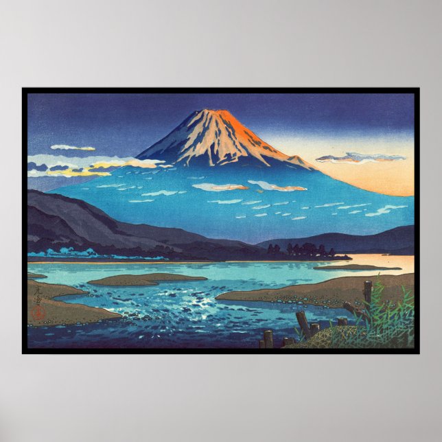 Tsuchiya Koitsu Tokaido Fujikawa landscape art Poster (Front)