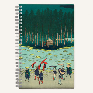 Tsuchiyama, Japan: Vintage Japanese Woodblock Notebook