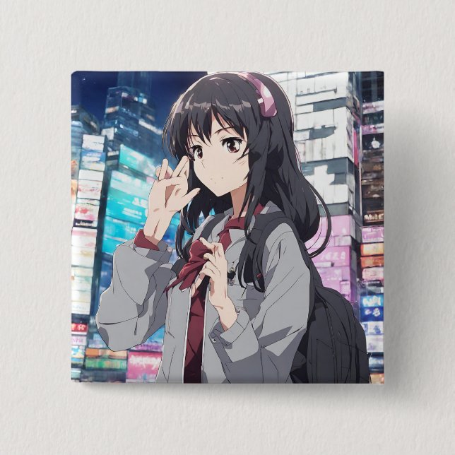 Tsugumi Kurosawa Original Can Badge (Front)